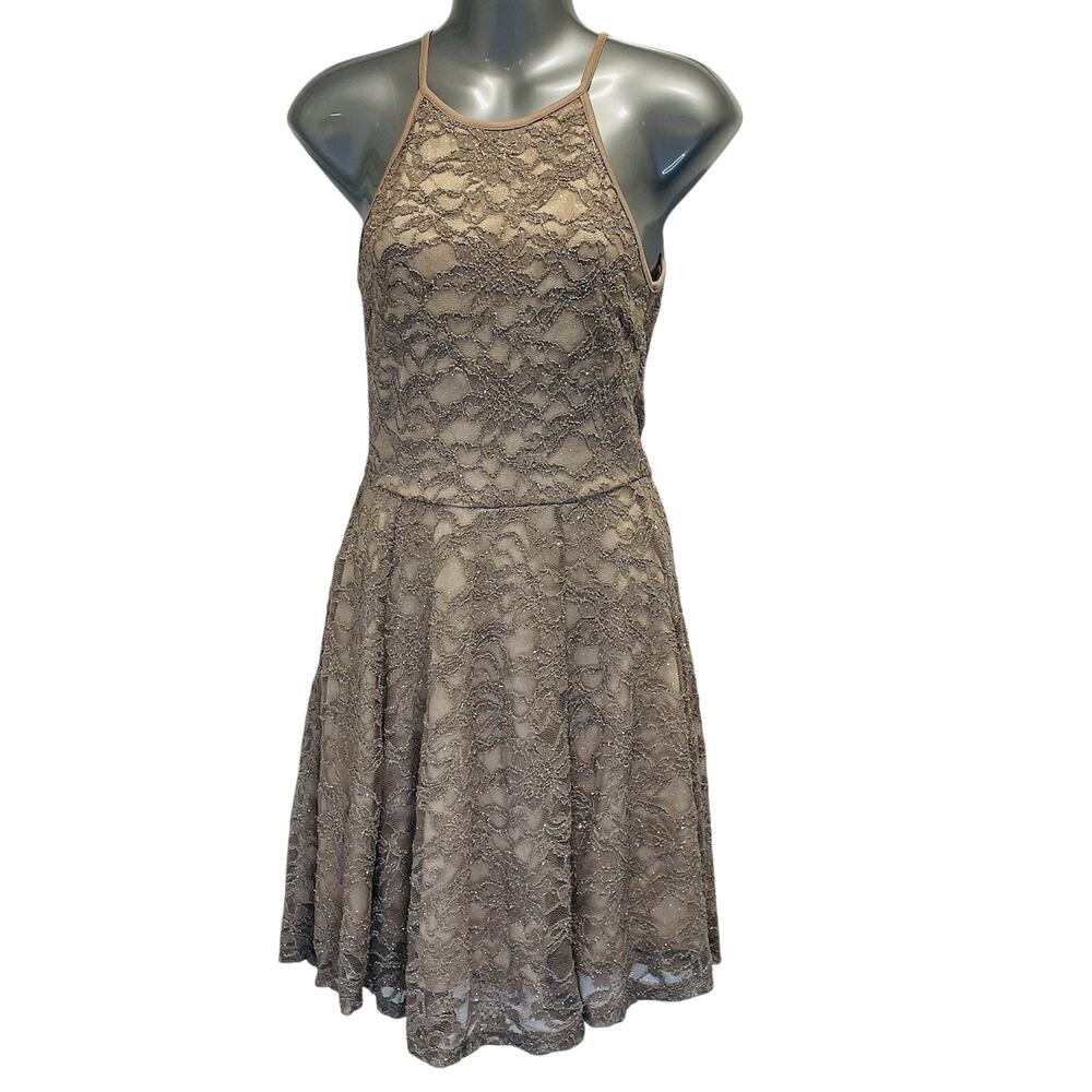 Womens Dress Lace Halter Going out Graduation Party Evening Wedding Sequin S
